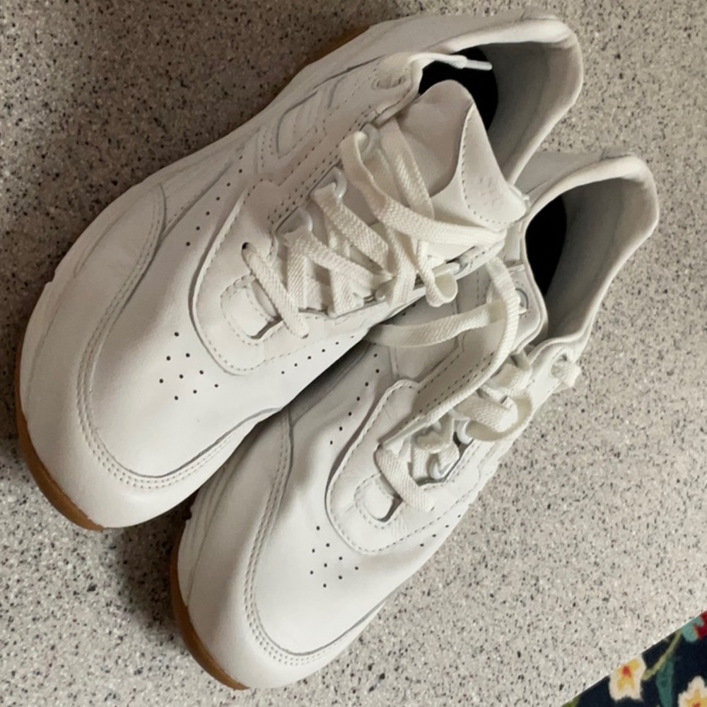 Classic White Lace-Up Sneakers